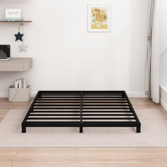 Queen size 5-inch Heavy Duty Metal Bed Frame with 3,000 lb. Weight Capacity