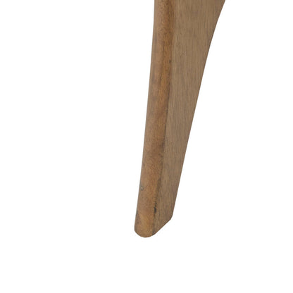 Triangular Wood Side Table – Unique Geometric Accent Piece