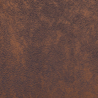 Cube Armchair Brown Faux Suede Leather