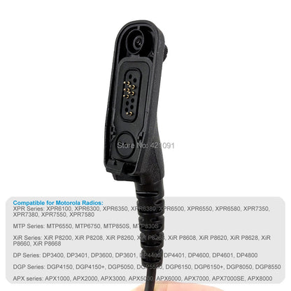 Tactical Heavy Duty Headset Neck Throat Mic U94 PTT